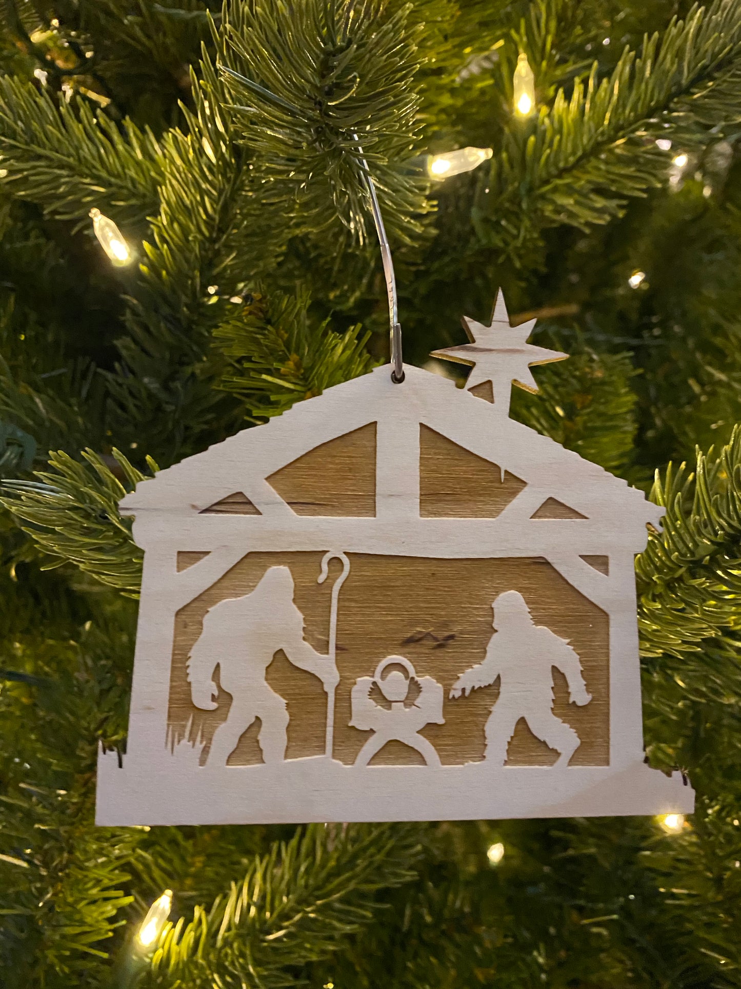 Sasquatch Manger Ornament