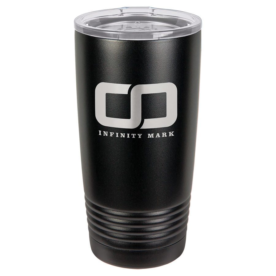 20oz Vacuum Insulated Tumbler - Engraved Powder Coated Stainless Steel Mug
