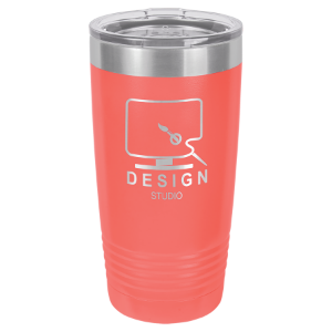 20oz Vacuum Insulated Tumbler - Engraved Powder Coated Stainless Steel Mug