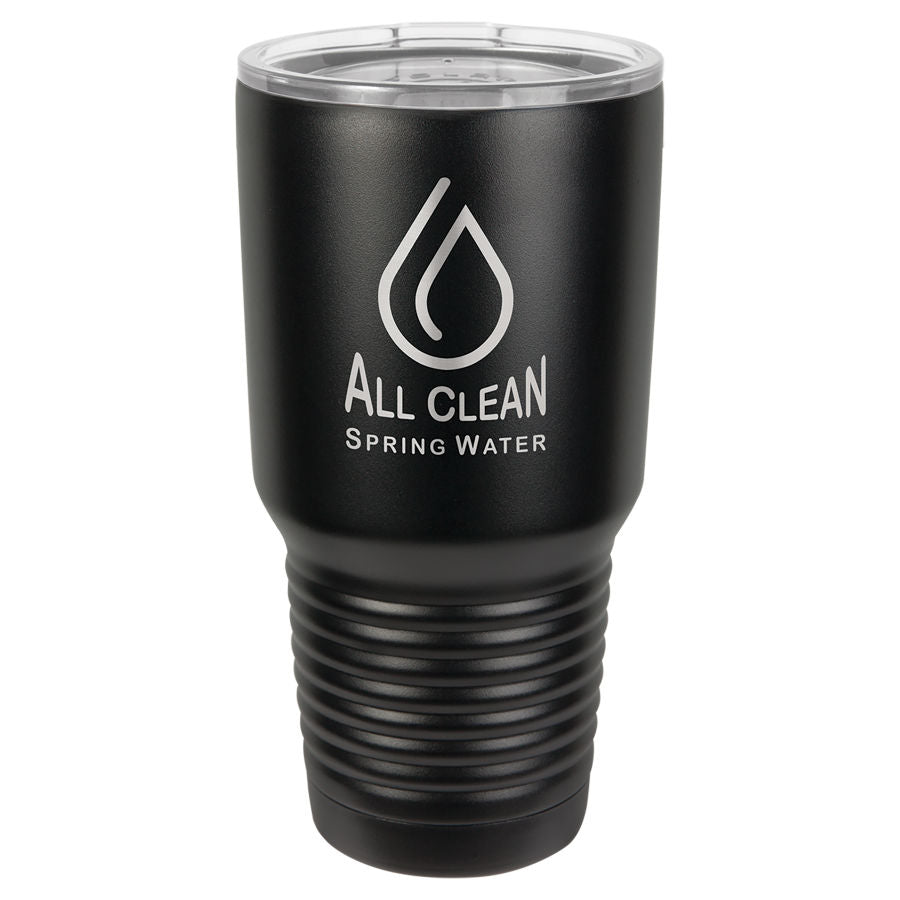 30oz Vacuum Insulated Tumbler - Engraved Powder Coated Stainless Steel Mug