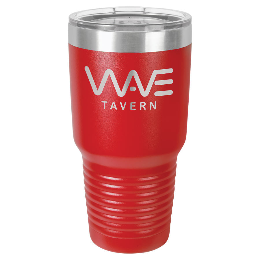 30oz Vacuum Insulated Tumbler - Engraved Powder Coated Stainless Steel Mug