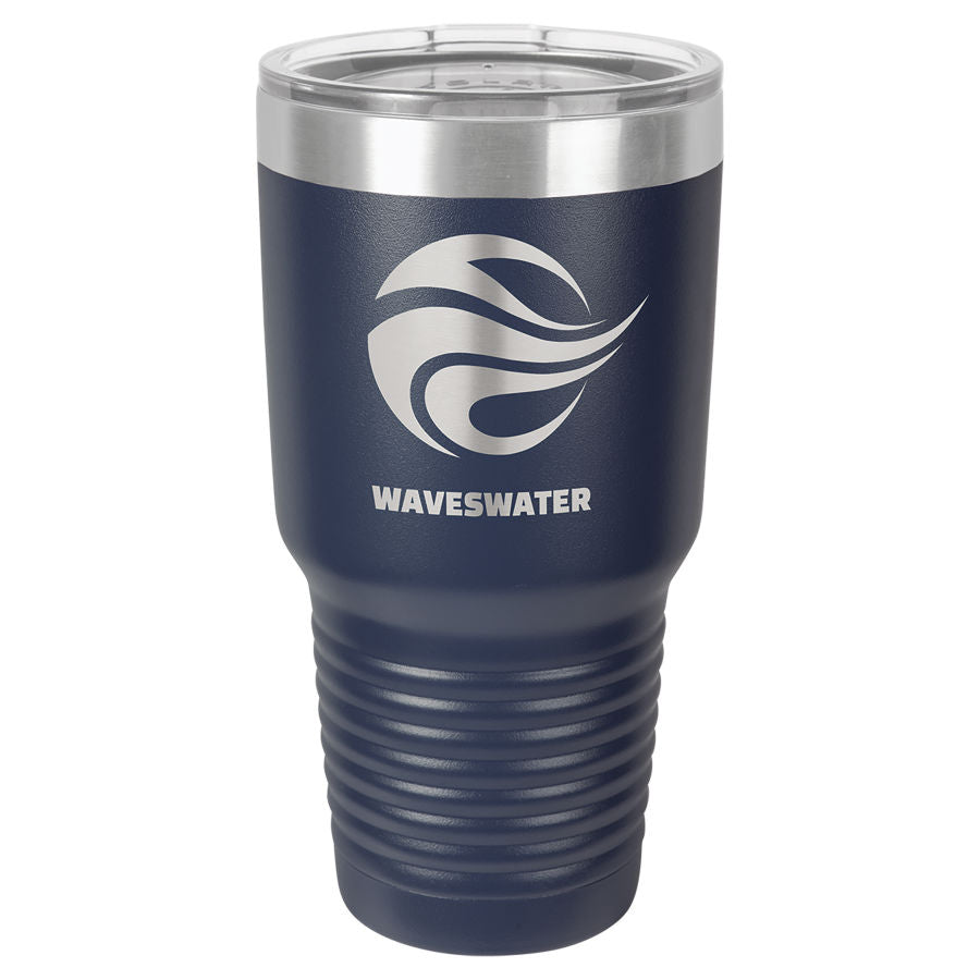 30oz Vacuum Insulated Tumbler - Engraved Powder Coated Stainless Steel Mug