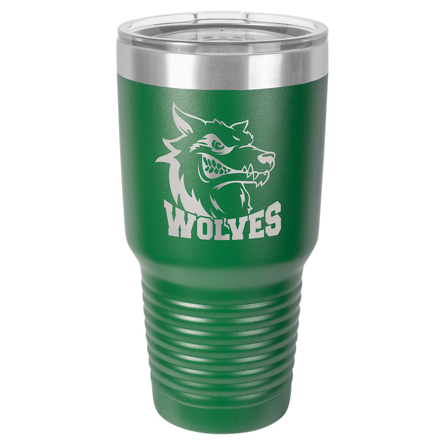 30oz Vacuum Insulated Tumbler - Engraved Powder Coated Stainless Steel Mug