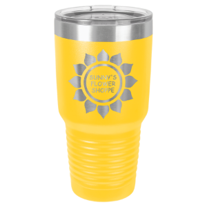 30oz Vacuum Insulated Tumbler - Engraved Powder Coated Stainless Steel Mug