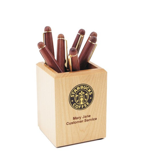 Maple pen holder